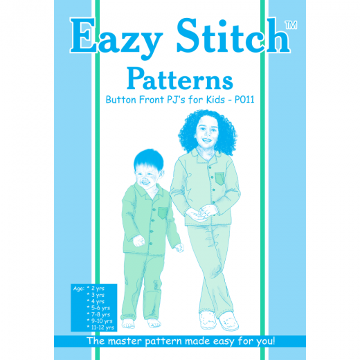 Kids Button Front Pajama Pattern