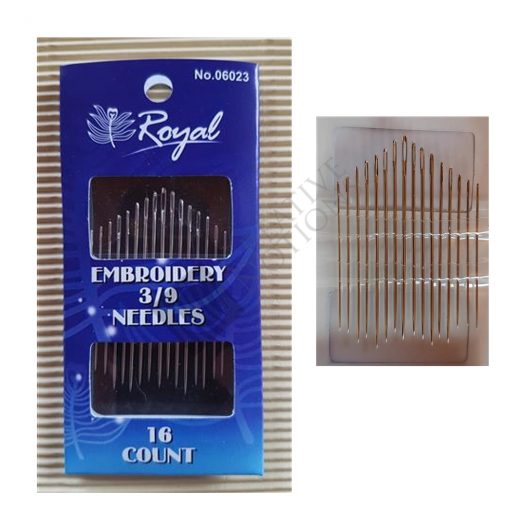 Hand Embroidery Needles 3/9 - Royal